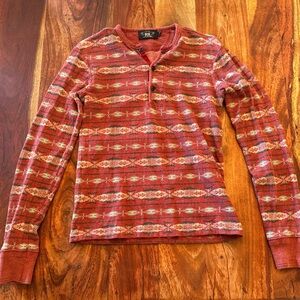 RRL HENLEY SWEATER.